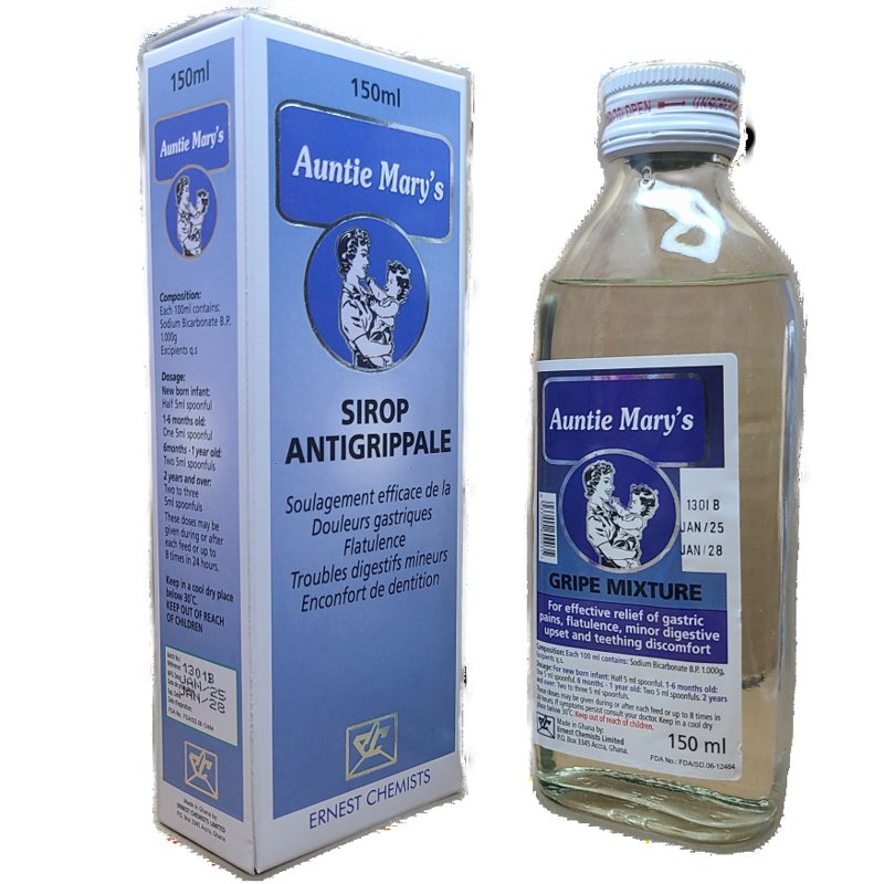 AUNTIE MARY BABY GRIPE WATER SYR 150ML